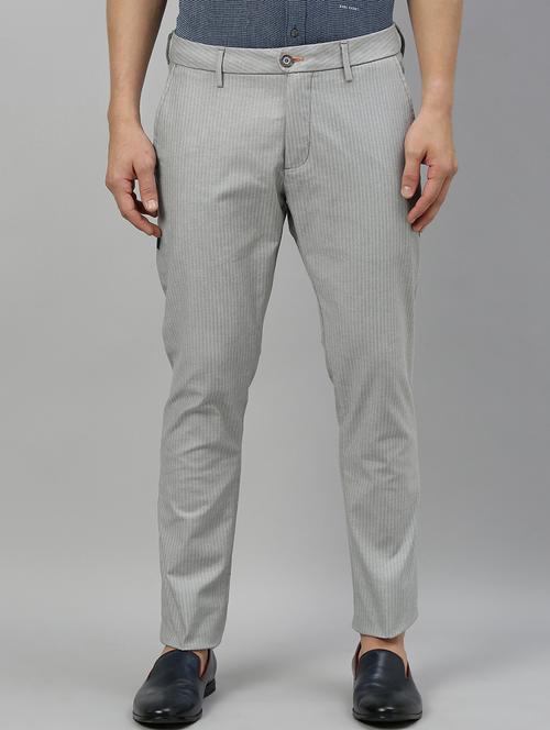 grey striped chinos  - 17571210 - Very Small Image - 1