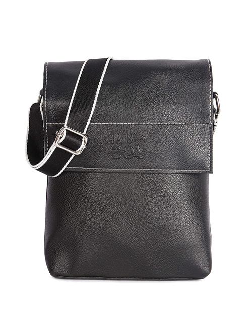 black leatherette (pu)  messengerbag - 17571536 - Very Small Image - 1