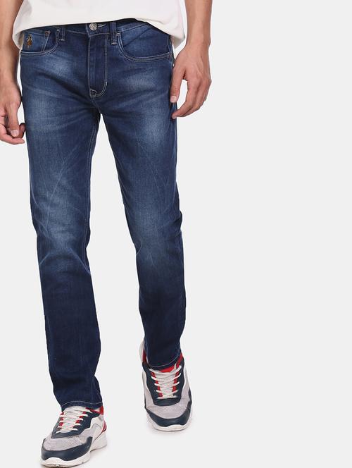 navy blue light washed jean - 17571766 - Very Small Image - 1