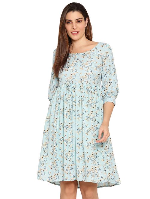 women's fit & flare floral dress - 17572229 - Very Small Image - 1