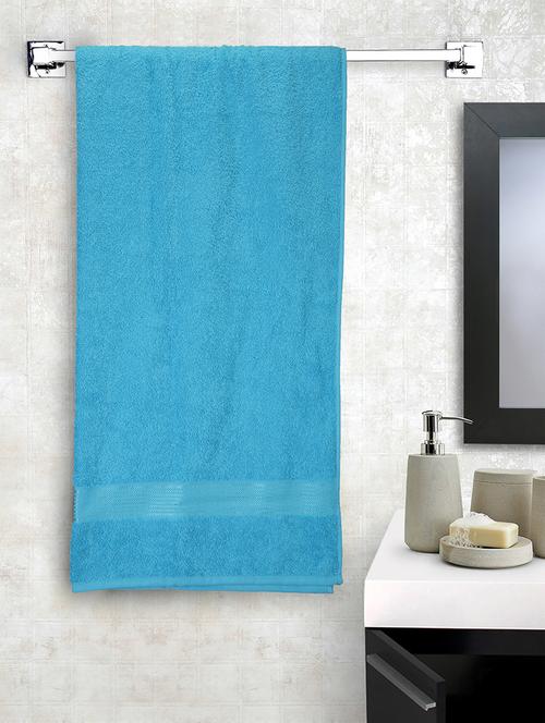 lorena 100% cotton super-soft terry towels -1pc bath towel (d`ross) solid-turq - 17572914 - Very Small Image - 1