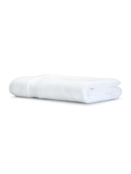 bianca zero-twist 100% cotton ultra-fluffy towels -1pc bath towel (paradiso) solid-white - 17572942 - Very Small Image - 1