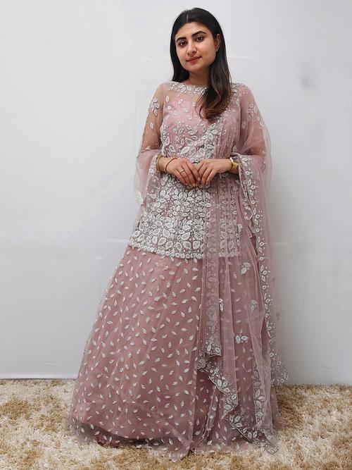 peplum style lehenga set  - 17573194 - Very Small Image - 1