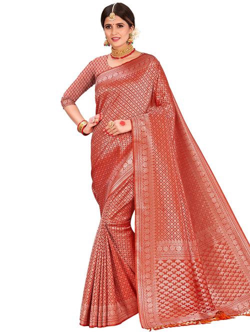 floral kanjivaram saree - 17574242 - Very Small Image - 1