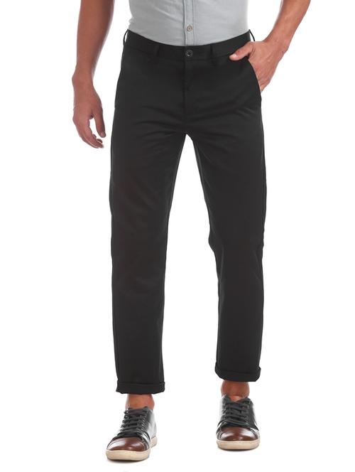 black solid chinos  - 17574496 - Very Small Image - 1