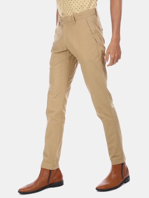brown solid chinos  - 17574857 - Very Small Image - 1