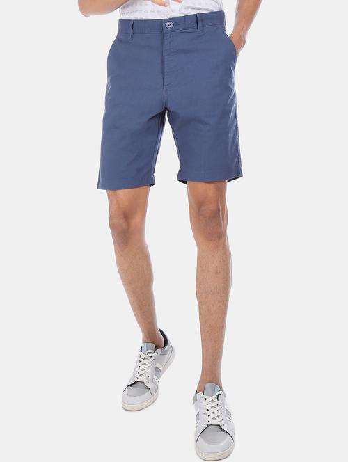 blue solid bermuda short - 17575001 - Very Small Image - 1