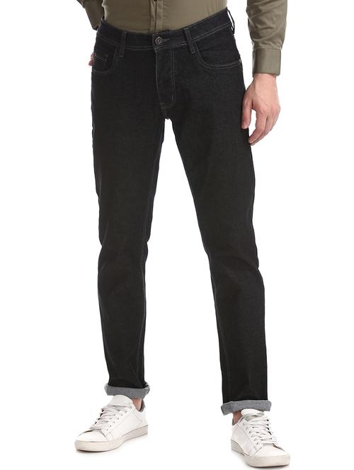 black plain denim jeans - 17575073 - Very Small Image - 1