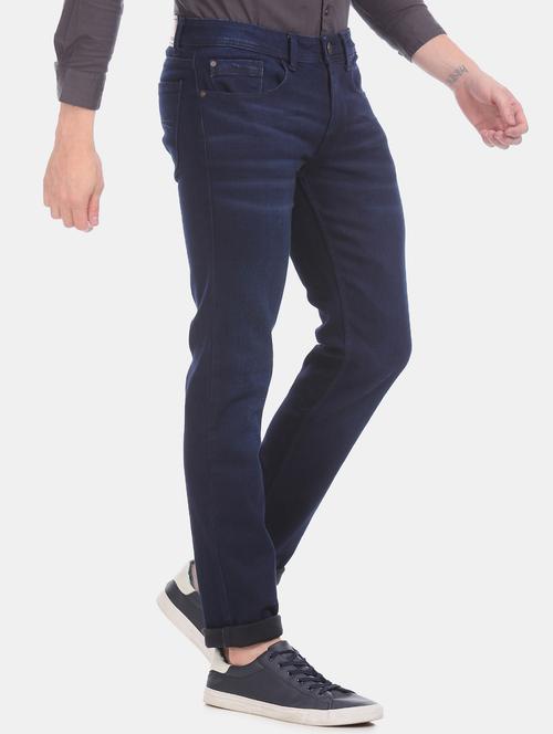 blue light washed denim jeans  - 17575283 - Very Small Image - 1