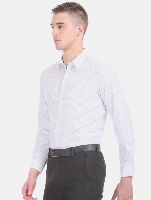 white checkered formal shirt - 17575779 - Very Small Image - 1
