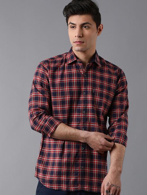 multi colored checkered casual shirt - 17578139 - Very Small Image - 1