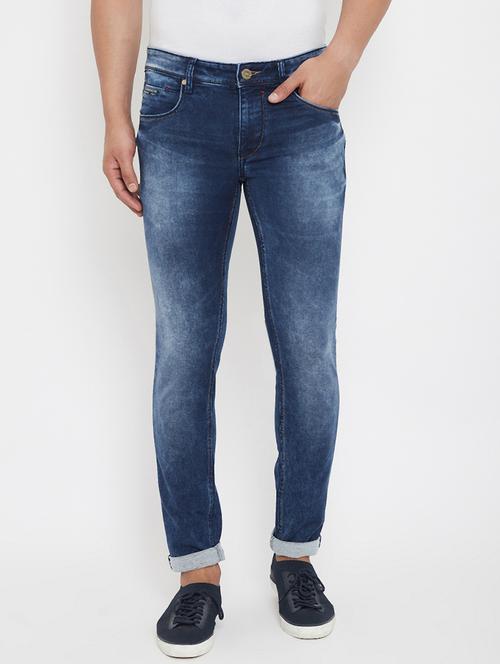 blue light washed denim jeans - 17578522 - Very Small Image - 1