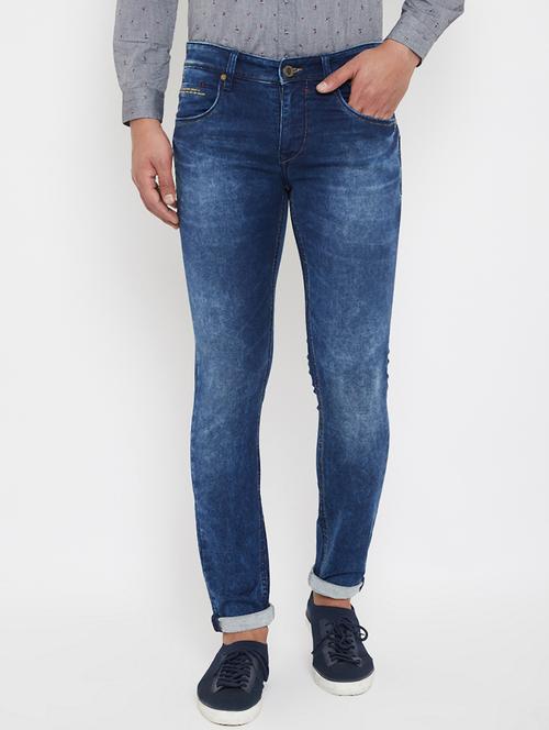 blue light washed denim jeans - 17578541 - Very Small Image - 1