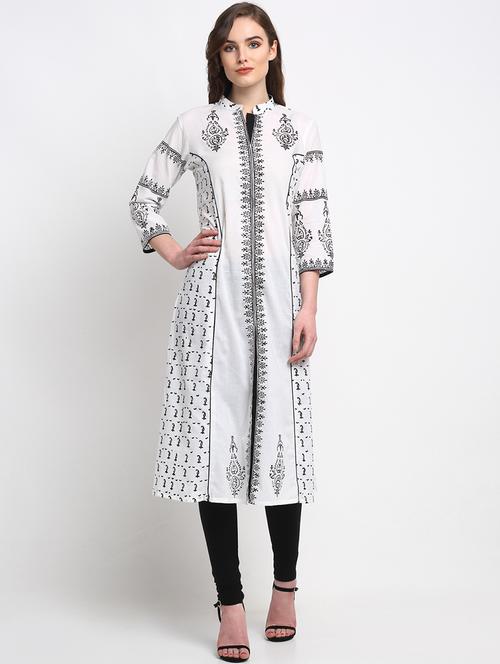 printed a-line kurta - 17578790 - Very Small Image - 1
