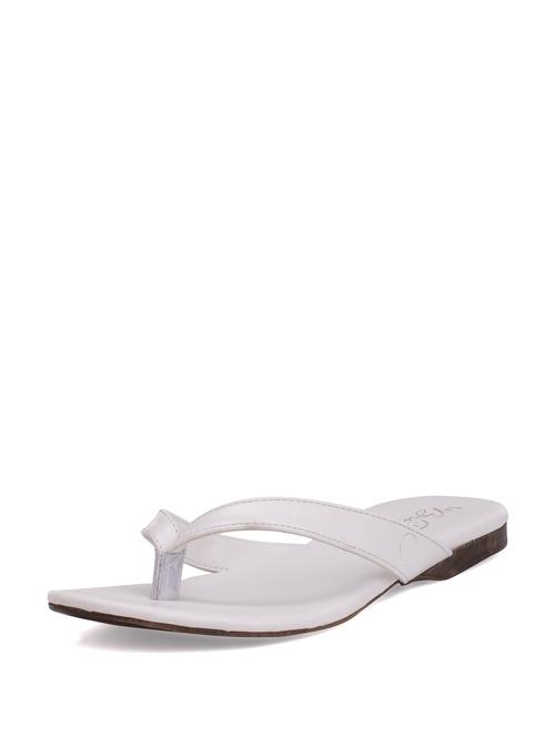 white  toe separator sandal - 17579 - Very Small Image - 1