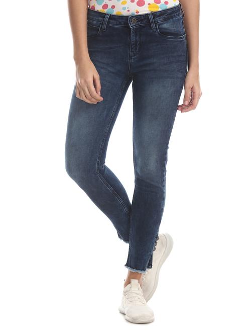 mid rise stone washed jeans  - 17580183 - Very Small Image - 1