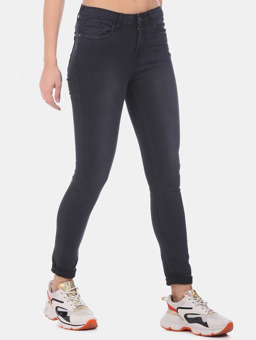 mid rise stone washed jeans  - 17580365 - Very Small Image - 1