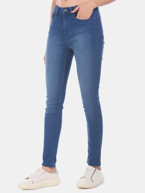 high rise stone washed jeans  - 17580379 - Very Small Image - 1