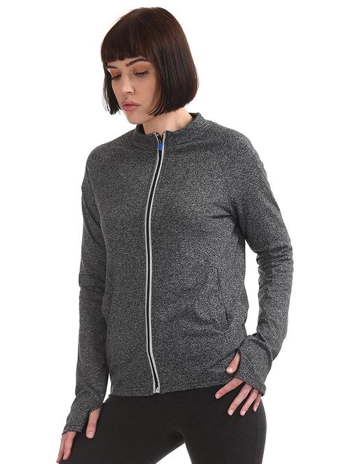 back print thumb hole sleeved  sweatshirt - 17580968 - Very Small Image - 1