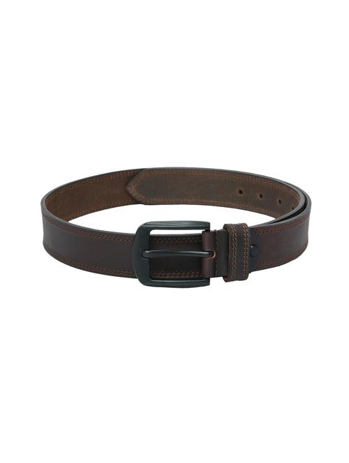 dark brown leather belt - 17582034 - Very Small Image - 1