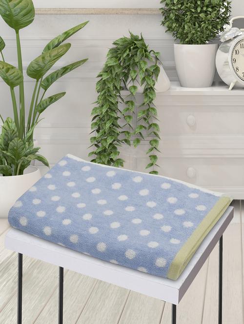 bianca mercerized combed cotton bumpy-stripes towels -1pc bath towel (sonoma) solid-blue - 17583568 - Very Small Image - 1