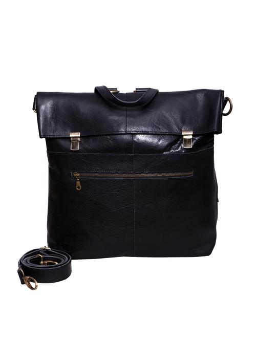 black leather utility backpack - 17583817 - Very Small Image - 1