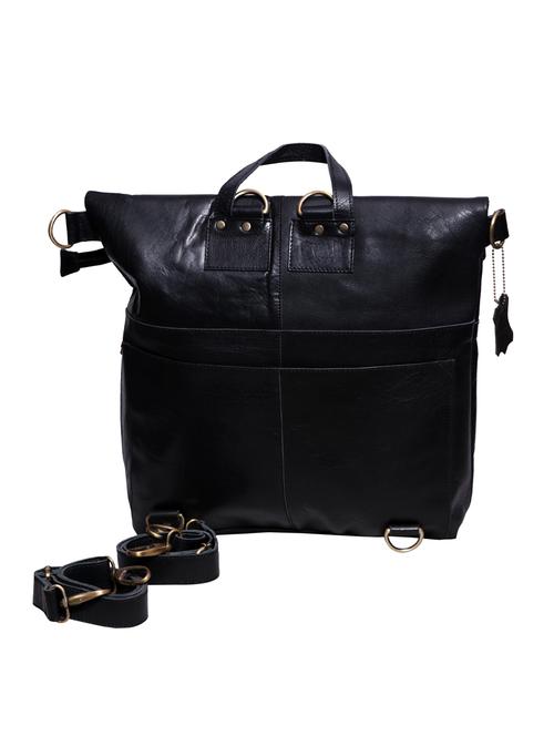 black leather utility backpack - 17583841 - Very Small Image - 1