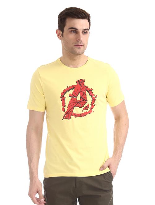 yellow printed t-shirt - 17584218 - Very Small Image - 1