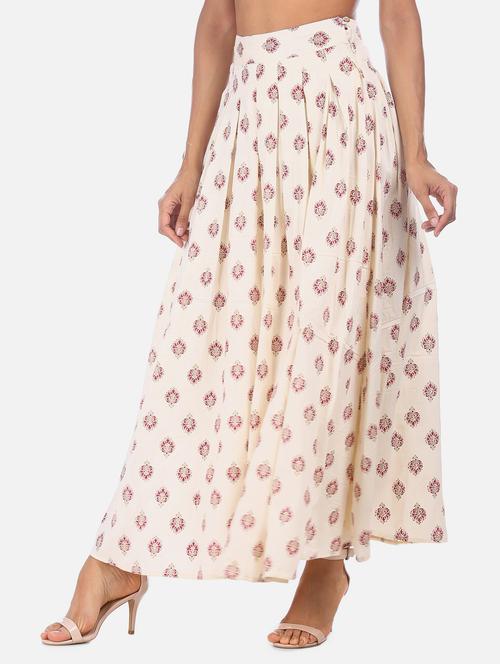 beige aline skirt - 17584506 - Very Small Image - 1