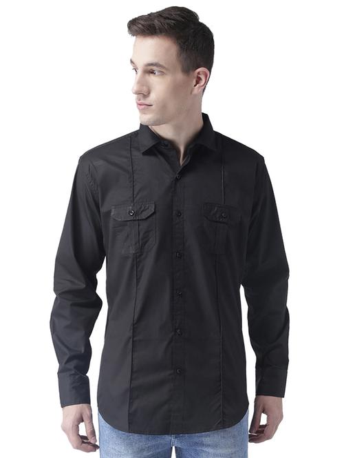 mens solid casual shirt - 17585803 - Very Small Image - 1