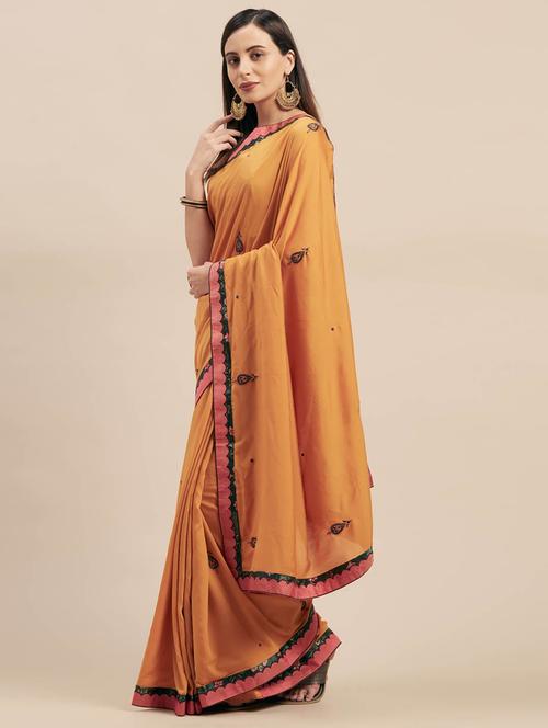 women's banarasi saree with blouse - 17586468 - Very Small Image - 1