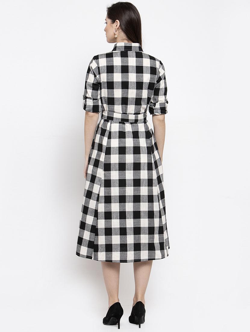 women's shirt checks dress - 17588209 - Standard Image - 2