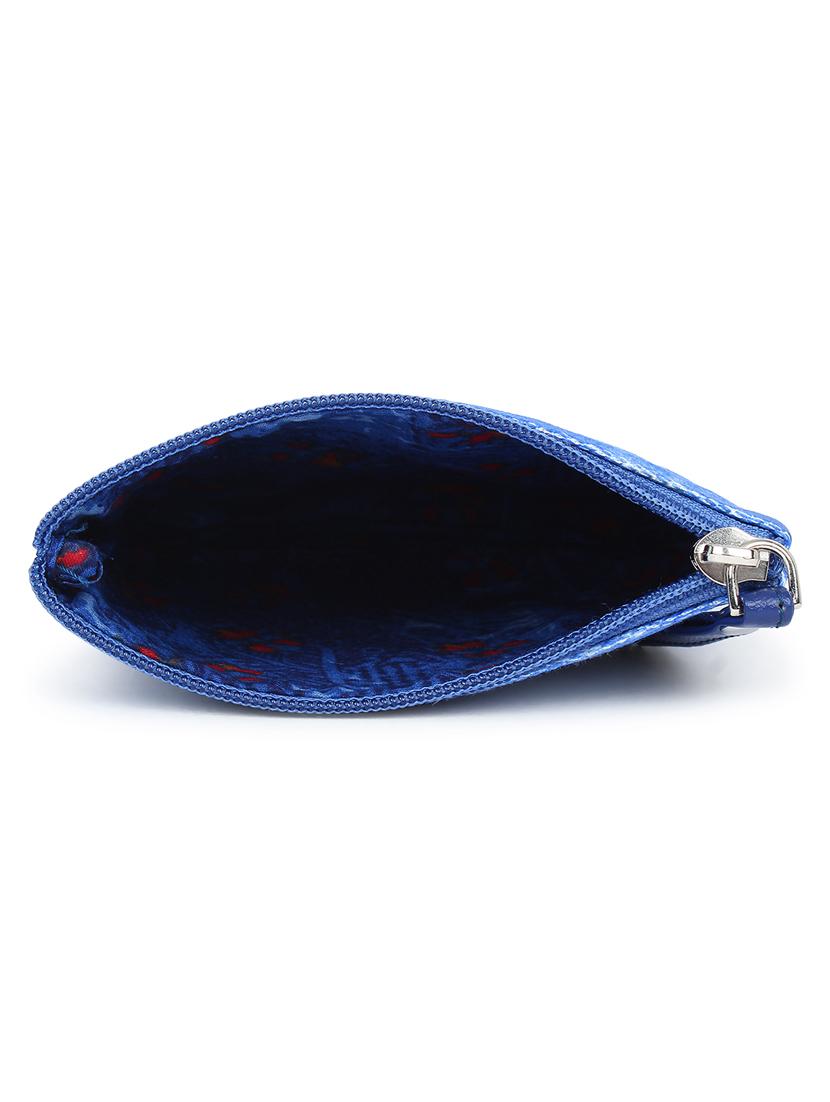 blue canvas regular pouch - 17588620 - Standard Image - 2
