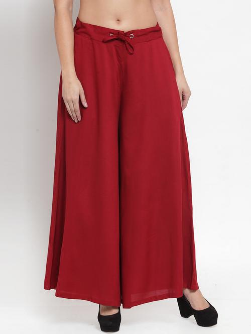 high rise flared palazzo  - 17588631 - Very Small Image - 1