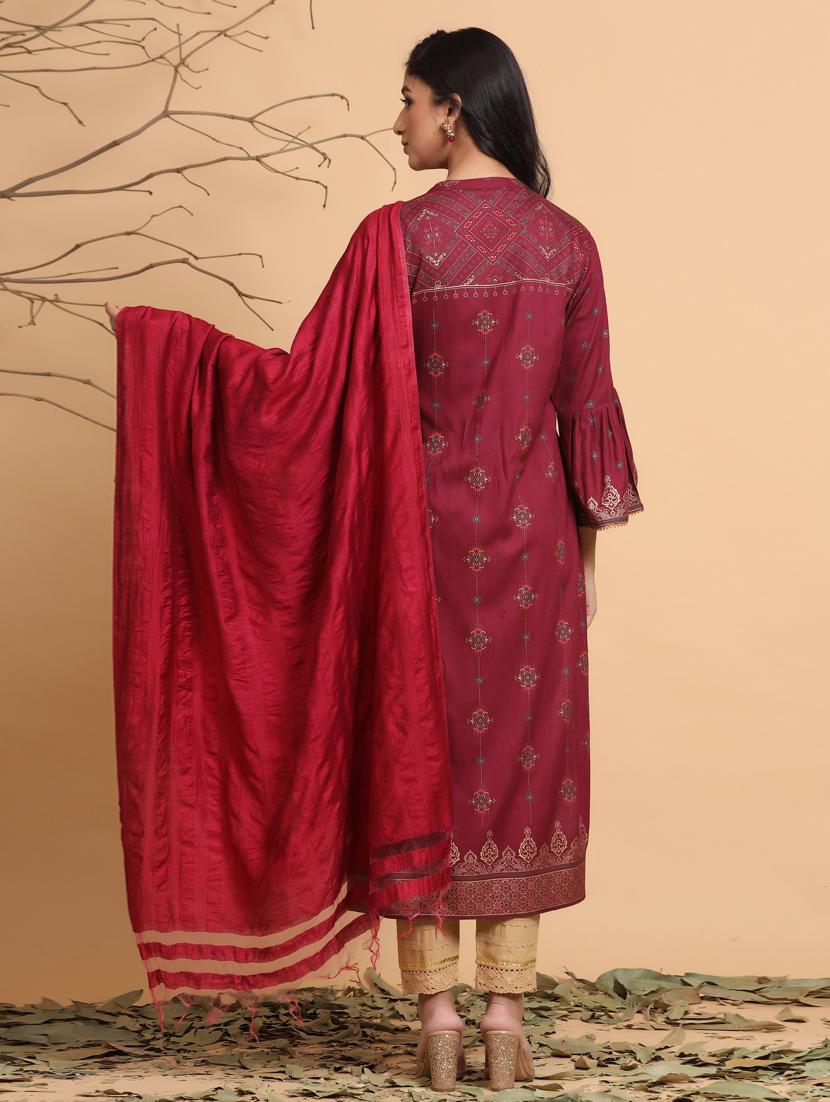 women's straight kurta - 17588662 - Zoom Image - 3