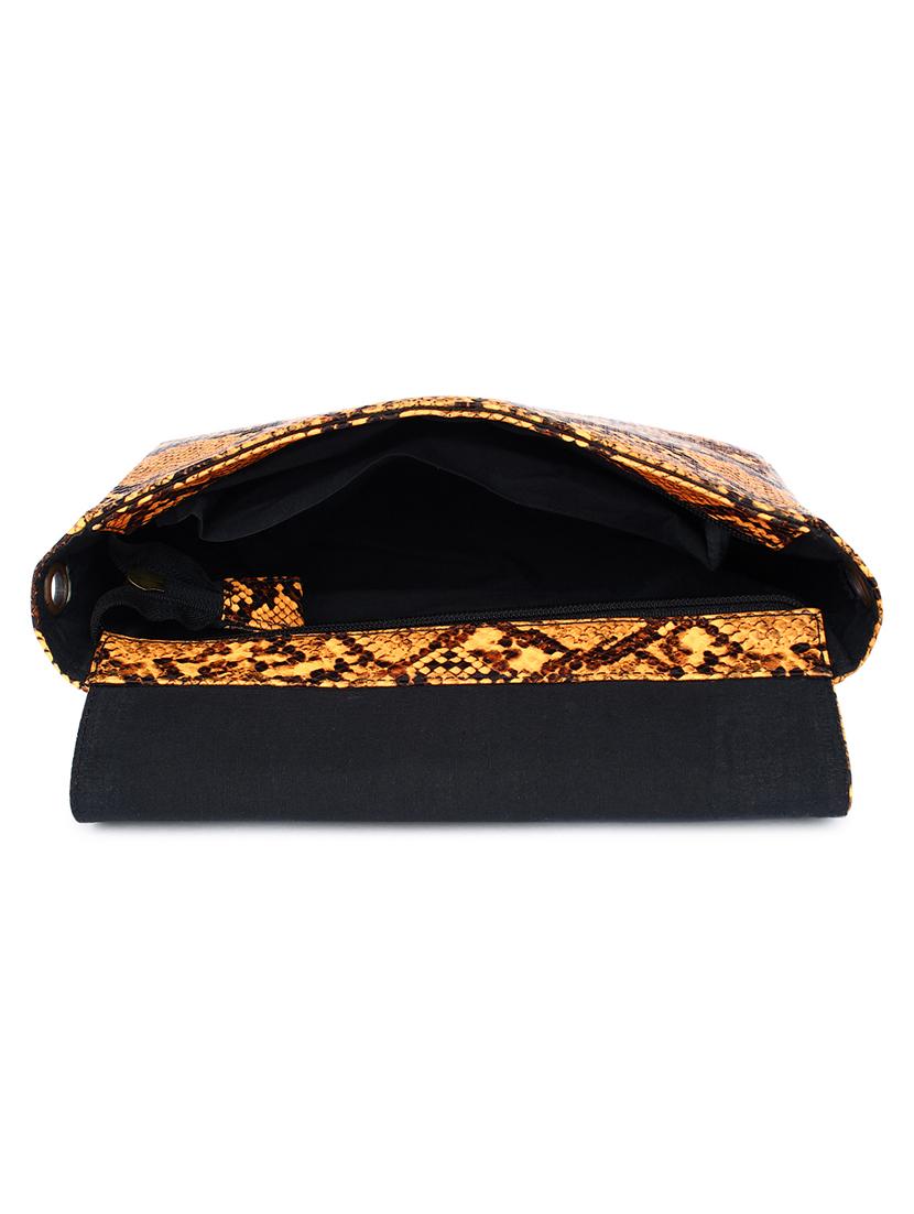 orange leatherette (pu) sling bag - 17590377 - Zoom Image - 2