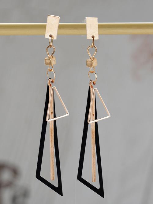 black metal drop earring - 17590449 - Very Small Image - 1