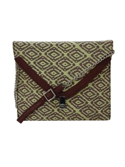 green canvas envelope clutch - 17590647 - Very Small Image - 1