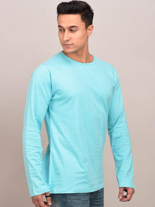 blue solid t-shirt - 17592865 - Very Small Image - 1