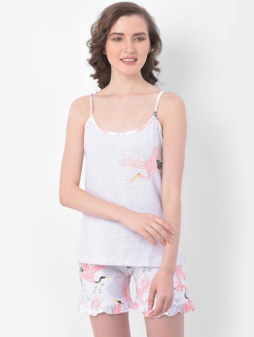 printed nightwear shorts set  - 17593007 - Very Small Image - 1
