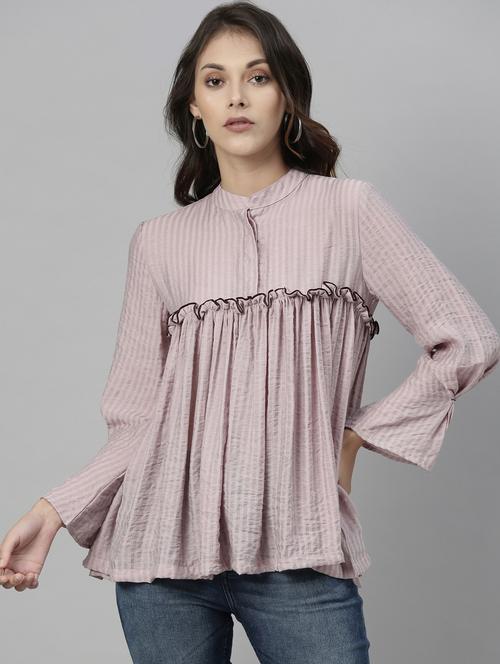 frill detail a-line top  - 17594461 - Very Small Image - 1