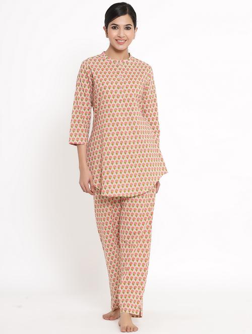 printed kurta pant set - 17596039 - Very Small Image - 1