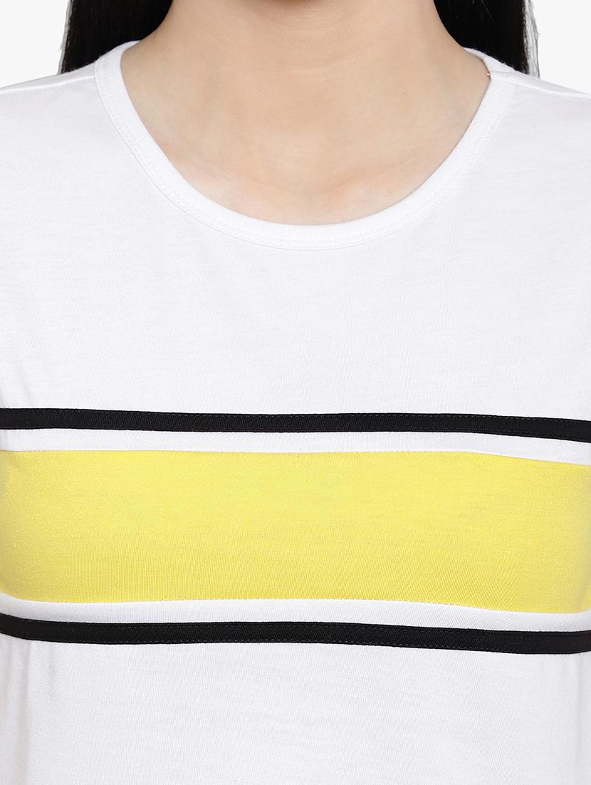 women's crop round neck t-shirt - 17596214 - Zoom Image - 6