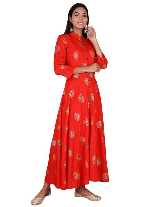 printed a-line kurta  - 17598579 - Very Small Image - 1