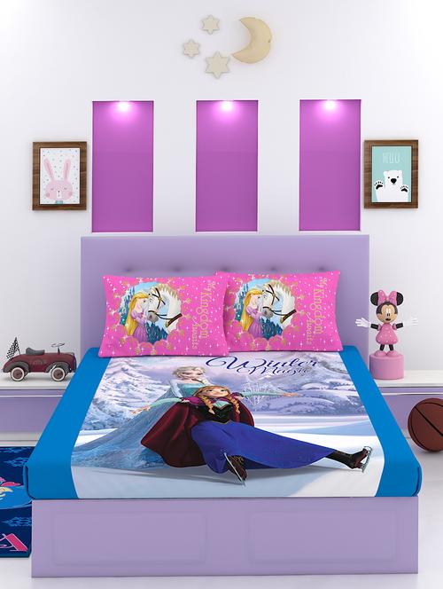 disney athom trendz frozen cotton bedsheet double 270 x 270 cm - 17600305 - Very Small Image - 1