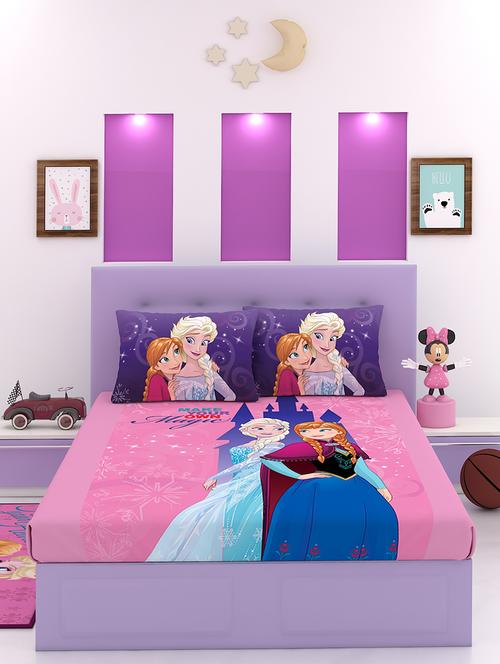 disney athom trendz frozen cotton bedsheet double 270 x 270 cm - 17600309 - Very Small Image - 1