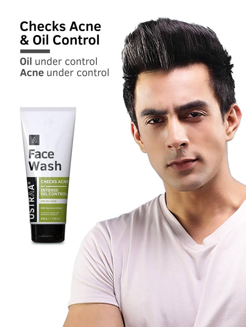 ustraa face wash - oily skin (checks acne & oil control) - 200g - 17600481 - Standard Image - 4