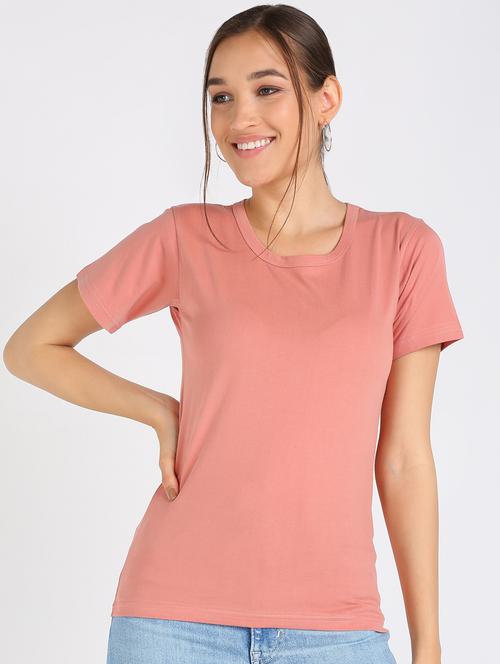 round neck solid tee  - 17601524 - Very Small Image - 1