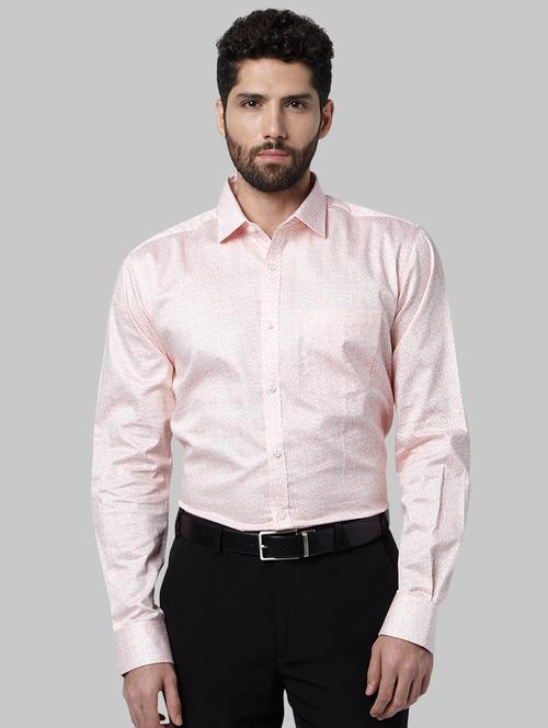 pink printed formal shirt - 17604102 - Very Small Image - 1