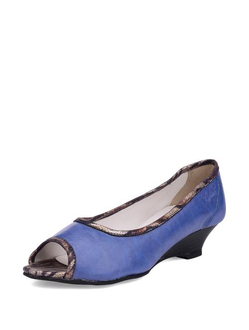 blue peep toe wedges - 17605 - Very Small Image - 1